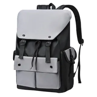 【NOOYA 野谷】交換禮物 休閒撞色 後背包(筆電背包 電腦背包 背包 筆電包 電腦包 後背包 大容量 包 