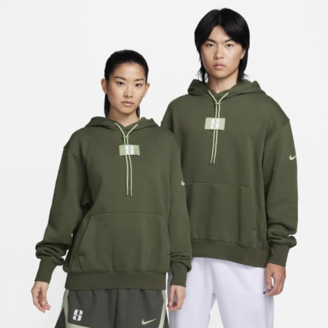 NIKE 耐吉 上衣 男款 女款 長袖上衣 帽T 運動 AS U NK SABRINA HOODIE 橄欖綠 FJ4450-325