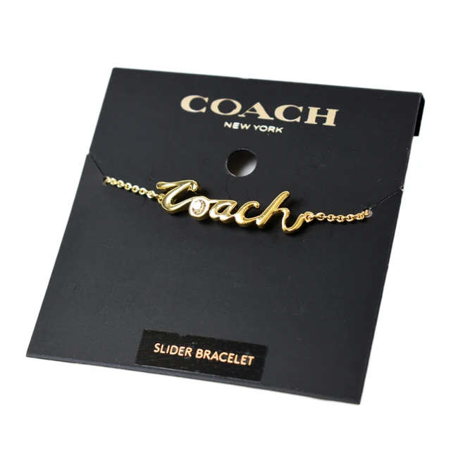 COACH 星星針式耳環/項鍊禮盒-金色 推薦
