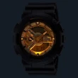 【CASIO 卡西歐】G-SHOCK金銀雙配色雙顯錶(GA-110CD-1A9)