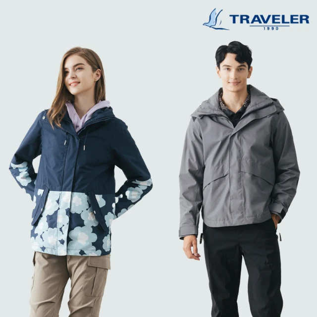 TRAVELER 旅行者 男女款GORE-TEX單件式防水外套_232TR109.110.103(GORE TEX/防水外套)