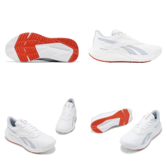 【REEBOK】慢跑鞋 Energen Tech 女鞋 白 紅 藍 回彈 網眼 透氣 厚底 運動鞋(100074801)