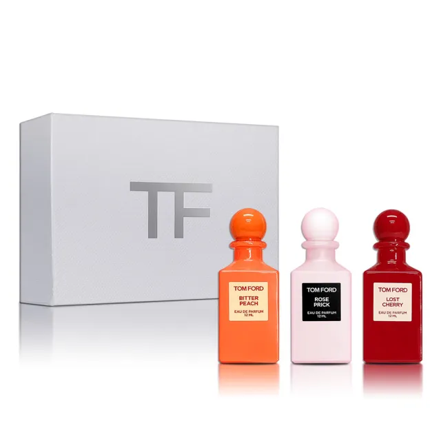 TOM FORD】私人調香系列迷你珍藏禮盒12MLX3入沾式香氛(禁忌玫瑰+蜜桃