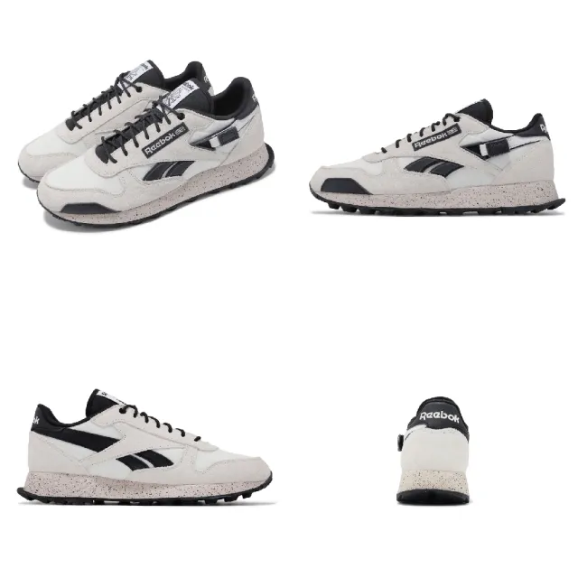 【REEBOK】休閒鞋 Classic Leather Winterized 男鞋 女鞋 米白黑 麂皮 復古 情侶鞋(100074286)