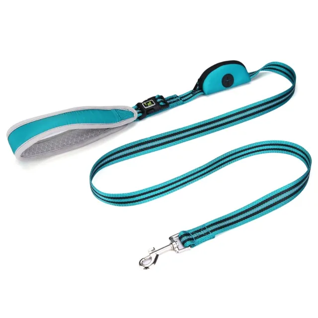 【Jpet】專利輕量化狗貓牽繩不勒手設計 牽繩與便便袋結合  長度150cm(贈送一卷便便袋)
