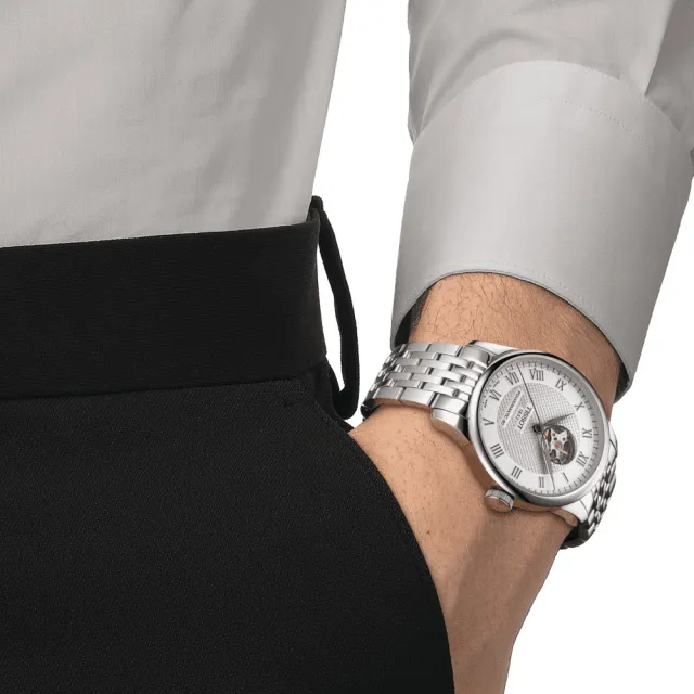 【TISSOT 天梭】官方授權 Le Locle 立洛克 創新時尚腕錶-39.3mm(T0064071103302)