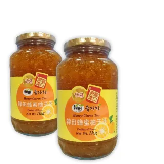 【HANTIAN 韓田】蜂蜜風味柚子茶1KGx2罐(即期品/本島免運費)