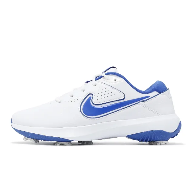 【NIKE GOLF】高爾夫球鞋 Victory Pro 3 Wide NN 男鞋 寬楦 白 藍 防潑水 可拆釘 運動鞋(DX9028-140)