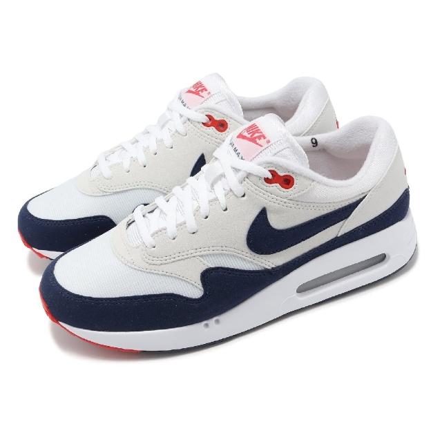 【NIKE GOLF】高爾夫球鞋 Air Max 1 86 OG G 男鞋 女鞋 白 藍 防潑水 氣墊 麂皮 運動鞋(DV1403-001)