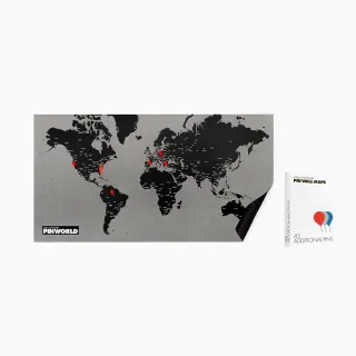 【palomar】環遊世界明星組(拼世界地圖 一般版 黑色+圖針 45針裝)
