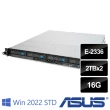 【ASUS 華碩】E-2336 六核熱抽機架伺服器(RS300-E11/E-2336/16G/2TBx2 HDD/450W/2022STD)