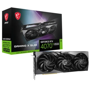 【MSI 微星】GeForce RTX 4070 Ti SUPER 16G GAMING X SLIM 顯示卡