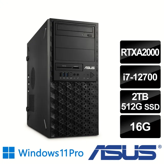 【ASUS 華碩】i7 RTXA2000十二核工作站(WS760T/i7-12700/16G/2TB HDD+512G SSD/RTXA2000-12G/750W/W11P)
