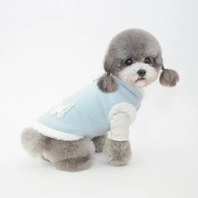 【pettrip】蝴蝶中式唐裝(秋冬款寵物服飾 貓狗衣服 寵物唐裝 保暖舒適)