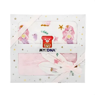 【MY+DNA 熊本部】法蘭絨舒適蓋毯禮盒組-美人魚(B0023-02-05)