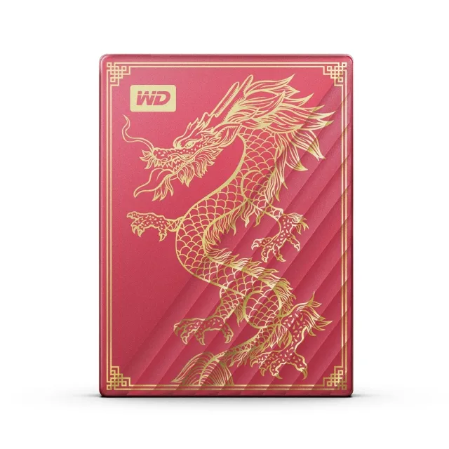 【WD 威騰】My Passport Ultra 2TB Type-C 2.5吋 行動硬碟(龍年限量禮盒)