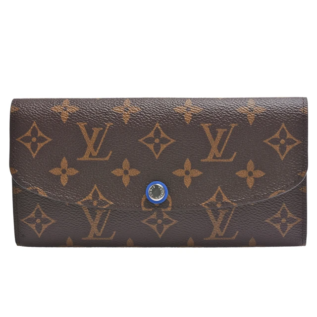 Louis Vuitton 路易威登Louis Vuitton 路易威登 M82919 Emilie系列經典Monogram印花帆布釦式長夾(藍色)