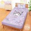 【享夢城堡】單人床包枕套3.5x6.2二件組(三麗鷗酷洛米Kuromi 酷迷花漾-紫)
