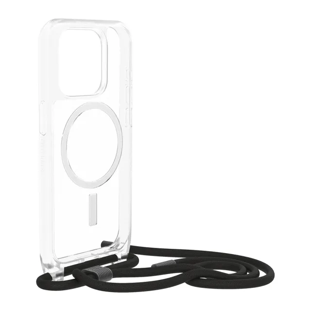 【OtterBox】iPhone 15 Pro 6.1吋 ReactNecklace 簡約掛繩輕透防摔殼(透明)