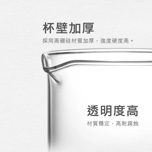 【MASTER】寬口燒杯 透明玻璃杯 化學實驗室器材 1000ml 玻璃量杯 實驗燒杯 618-GCL1000(耐高溫燒杯)