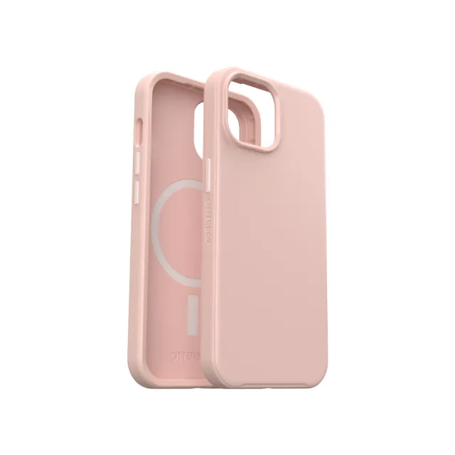 【OtterBox】iPhone 15 6.1吋 Symmetry Plus 炫彩幾何保護殼-粉色(支援MagSafe)