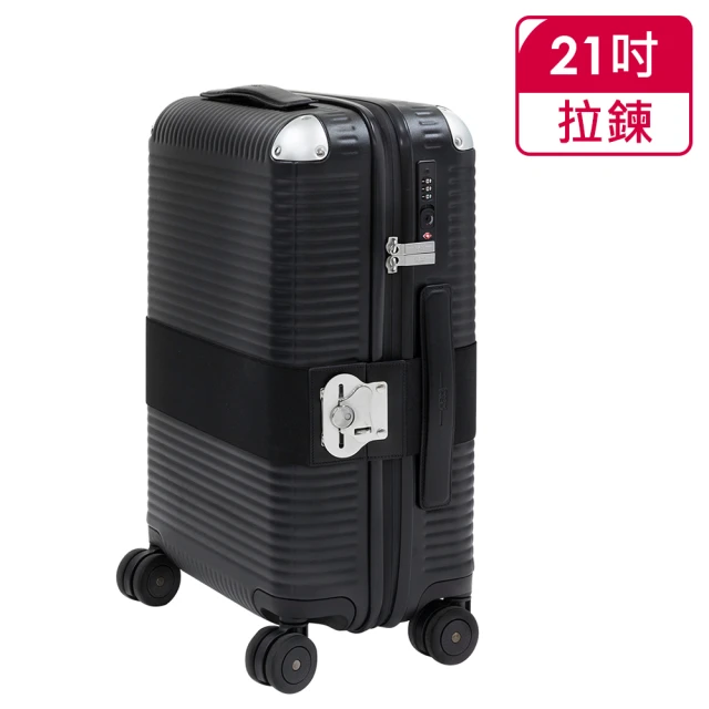 【FPM MILANO】BANK ZIP Eclipse Black系列 21吋登機箱 日蝕黑 -平輸品(A2055M01918)