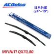 【ACDelco】ACDelco日系竹節 INFINITI QX70.QX80專用雨刷組合-24+19吋
