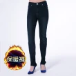 【BOBSON】女款保暖膠原蛋白小直筒褲(藍8095-52)