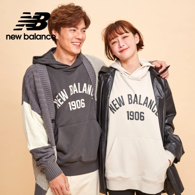 NEW BALANCE NB 休閒連帽袖上衣_男性_米杏色_MT33553MBM(美版 版型偏大)