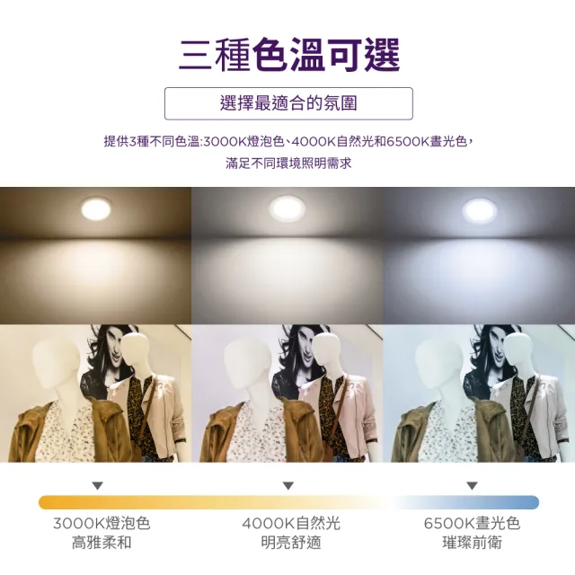【Philips 飛利浦】品繹14W 15CM LED嵌燈 3入(PK034/PK035/PK036)