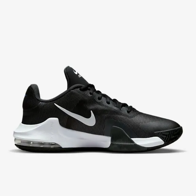 【NIKE 耐吉】籃球鞋 男鞋 運動鞋 包覆 緩震 AIR MAX IMPACT 4 黑白 DM1124-001