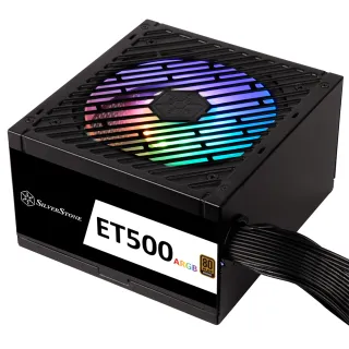 【SilverStone 銀欣】ET500-ARGB(500W 80 PLUS銅牌認證 電源供應器 三年)