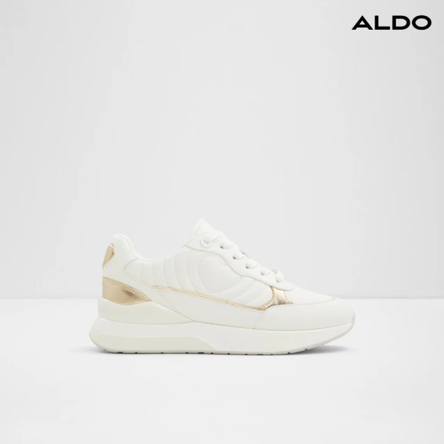 ALDOALDO LUCKIEE-經典愛心壓紋休閒小白鞋-女鞋(白色)