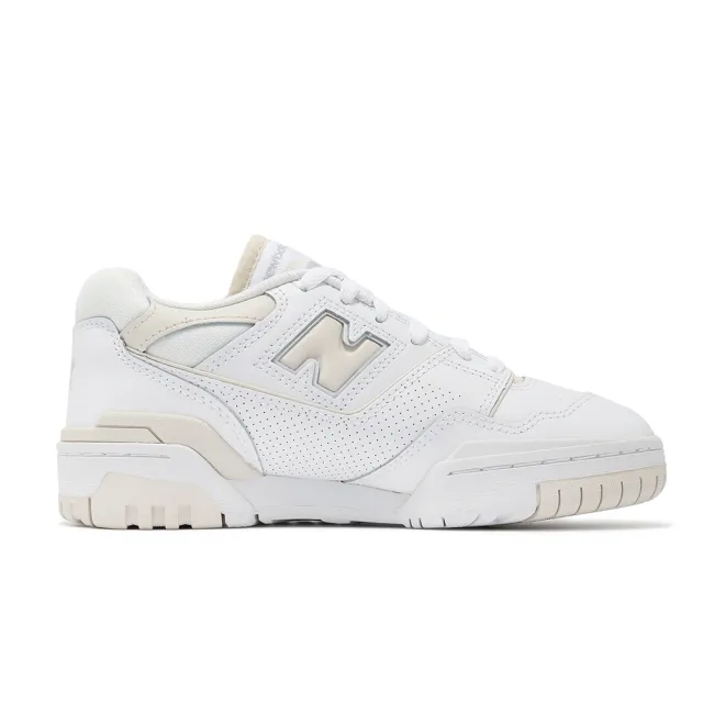 【NEW BALANCE】休閒鞋 550 女鞋 白 亞麻黃 復古 NB 紐巴倫(BBW550BK-B)