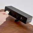 【FUNTE】電動升降桌專用｜夾式桌上型延長線 - 5插USB+TypeC 雙向快充 兩色可選