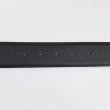 【BALLY】BALLY 經典背面壓印LOGO金屬B字釦設計牛皮釦式皮帶(寬版/黑)