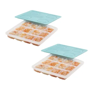 【2angels】矽膠副食品製冰盒15ml  2件組(副食品分裝盒餐具 冰塊磚盒 巧克力模具)