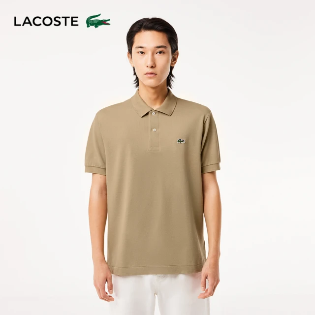 LACOSTELACOSTE 男裝-經典L1212短袖Polo衫(卡其色)