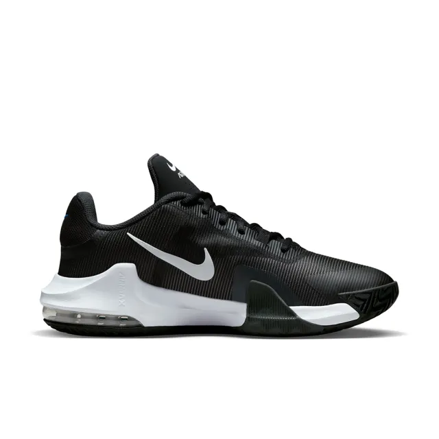 【NIKE 耐吉】籃球鞋 男鞋 運動鞋 包覆 緩震 AIR MAX IMPACT 4 黑白 DM1124-001