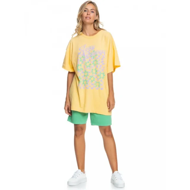 【ROXY】女款 女裝 短袖T恤 SWEET FLOWERS(黃色)