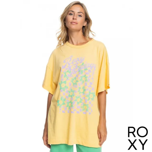 【ROXY】女款 女裝 短袖T恤 SWEET FLOWERS(黃色)
