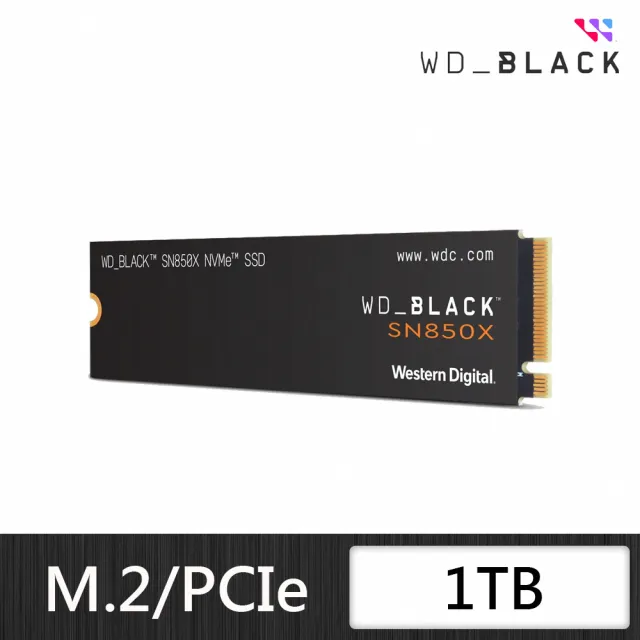 【WD 威騰】WD BLACK 黑標 SN850X 1TB Gen4 NVMe PCIe SSD固態硬碟(WDS100T2X0E)