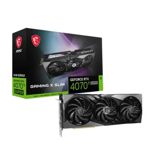 【MSI 微星】RTX4070 Ti SUPER 16G GAMING X SLIM 顯示卡