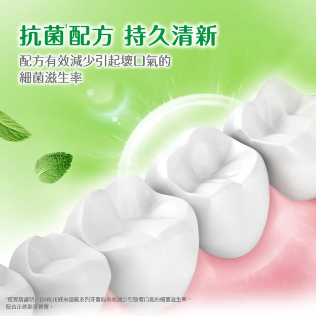 【DARLIE 好來】超氟強化琺瑯質牙膏250gX2入(防蛀/強健牙齒)