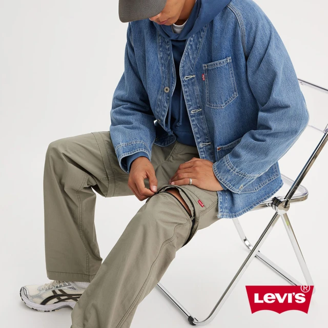 LEVIS 男款 上寬下窄 502舒適窄管牛仔褲 / 藍色刷