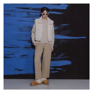 【MO-BO】圓領綁帶針織上衣