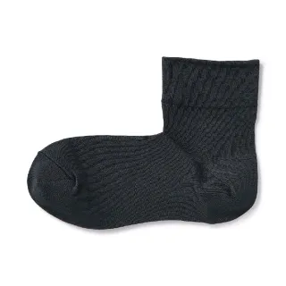 【MUJI 無印良品】女莫代爾混足口柔軟舒適輕薄直角短襪(共5色)