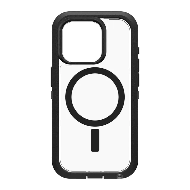 【OtterBox】iPhone 15 Pro 6.1吋 Defender XT 防禦者系列保護殼(黑透)
