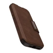 【OtterBox】iPhone 15 Pro 6.1吋 Strada 步道者系列真皮掀蓋保護殼-棕(支援MagSafe)