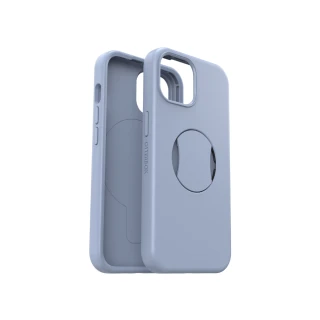 【OtterBox】iPhone 15 6.1吋 OtterGrip Symmetry 炫彩幾何保護殼-藍(支援MagSafe)
